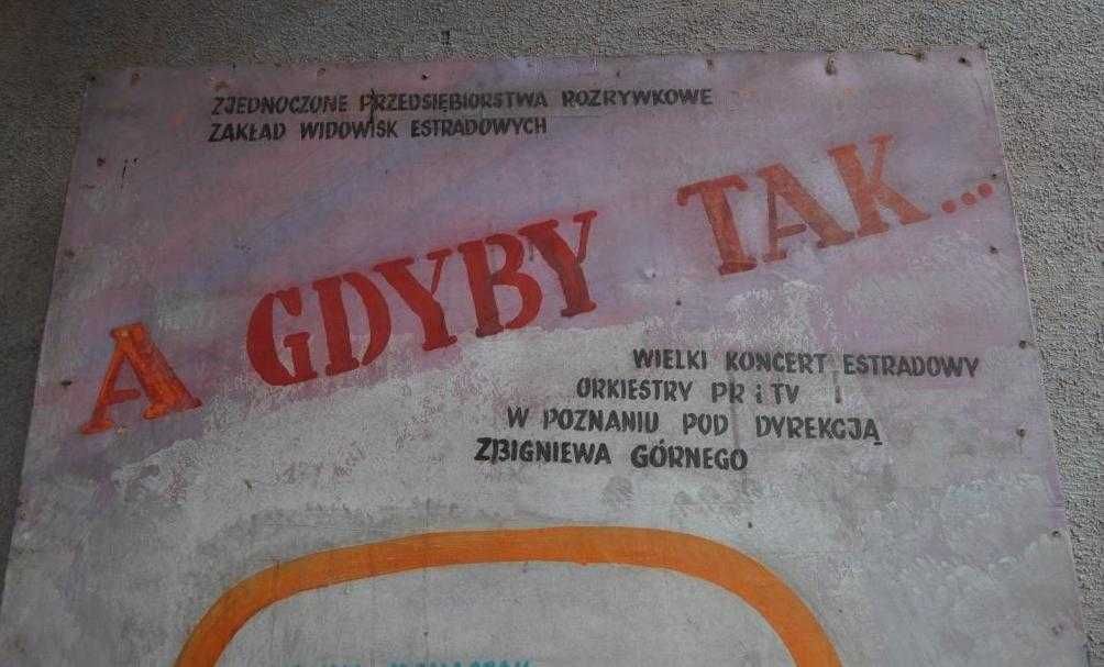 Duży plakat, afisz PRL. obraz, dekoracja