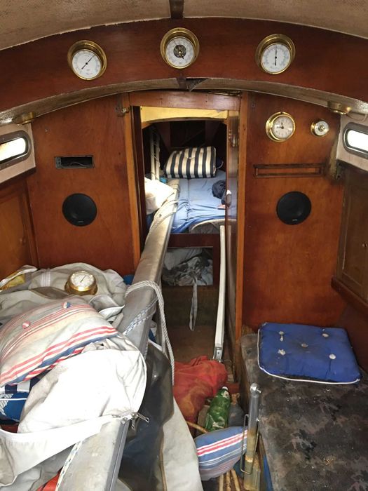 Jacht stalowy + naczepa