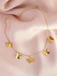 Naszyjnik typu choker z  motylami