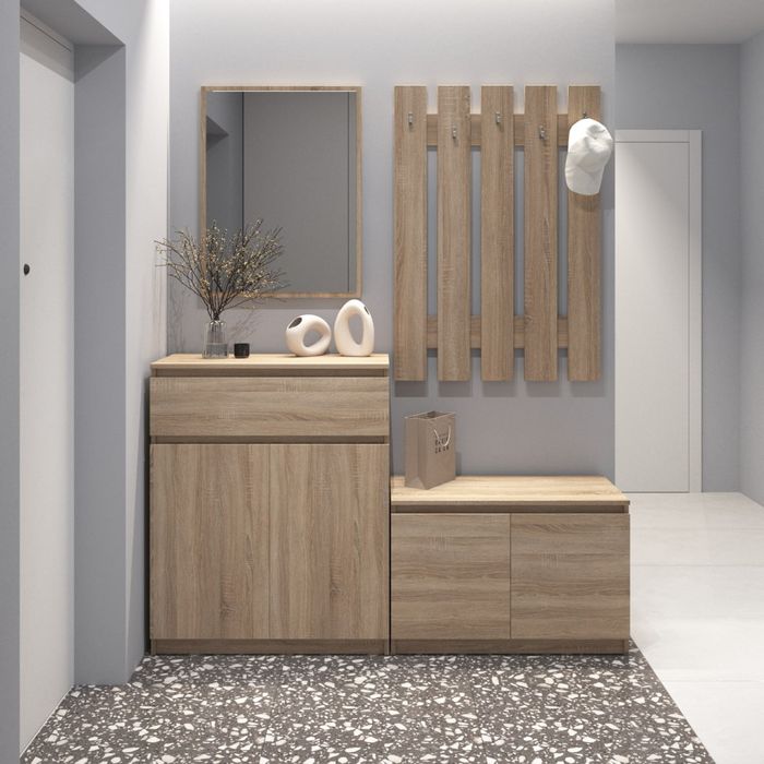 Комод, комод для взуття, вішалка для одягу, дзеркало, передпокій