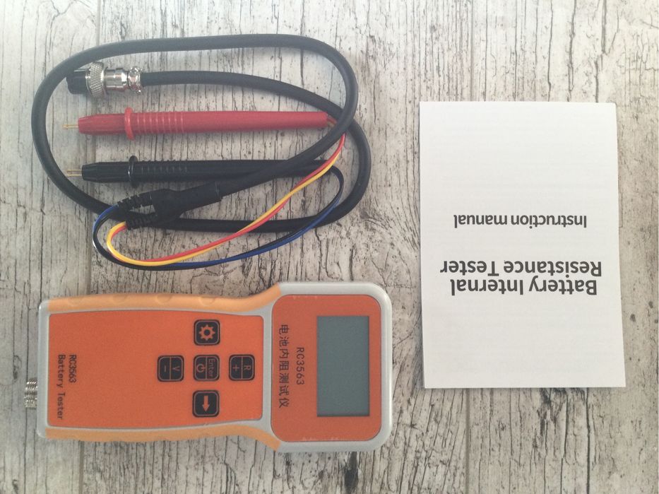 Tester napięcia i rezystancji wewnętrznej akumulatora baterii RC3563