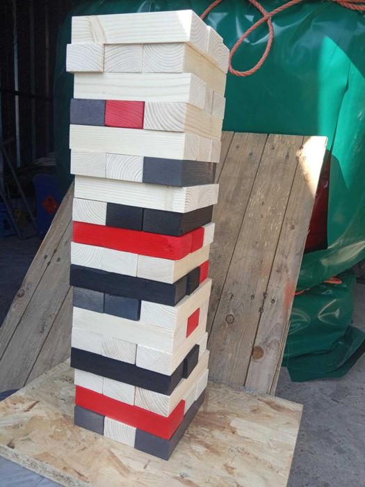 Klocki jenga XXL drewniane 54 szt
