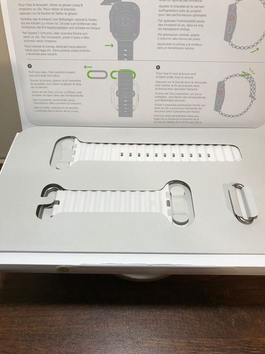 Orginalny Biały Pasek Ocean do Apple Watch Ultra / Ultra 2 / Ultra 3