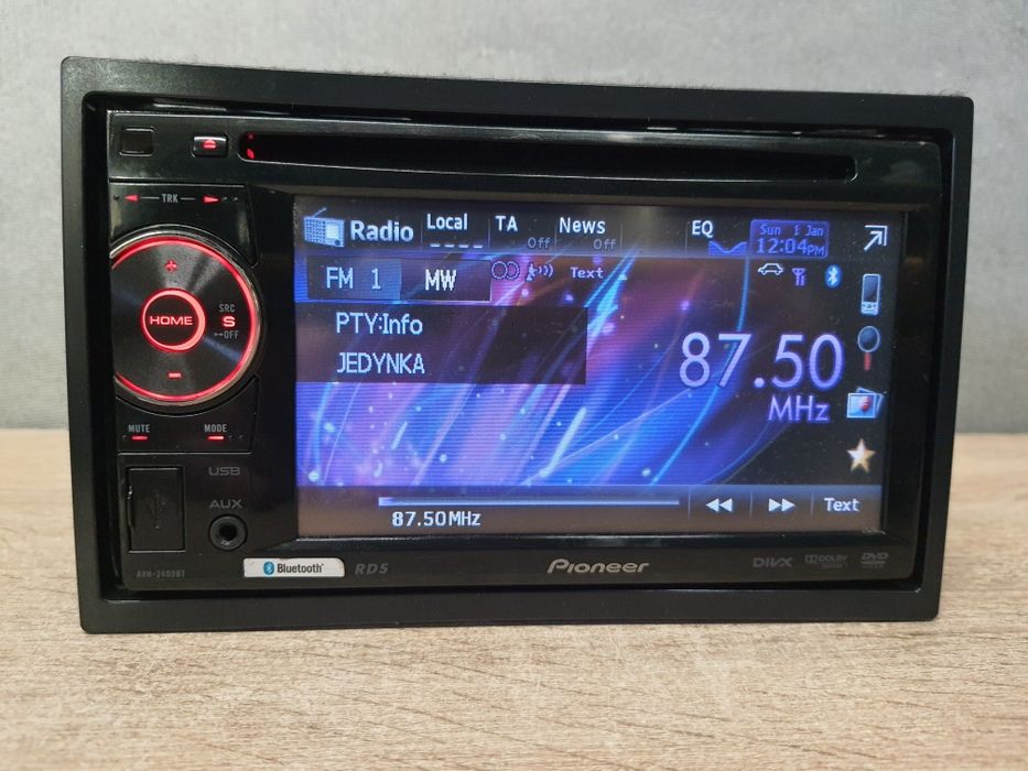 Radio samochodowe Pioneer AVH-2400BT Bluetooth, CD, USB AUX RCA Kolory