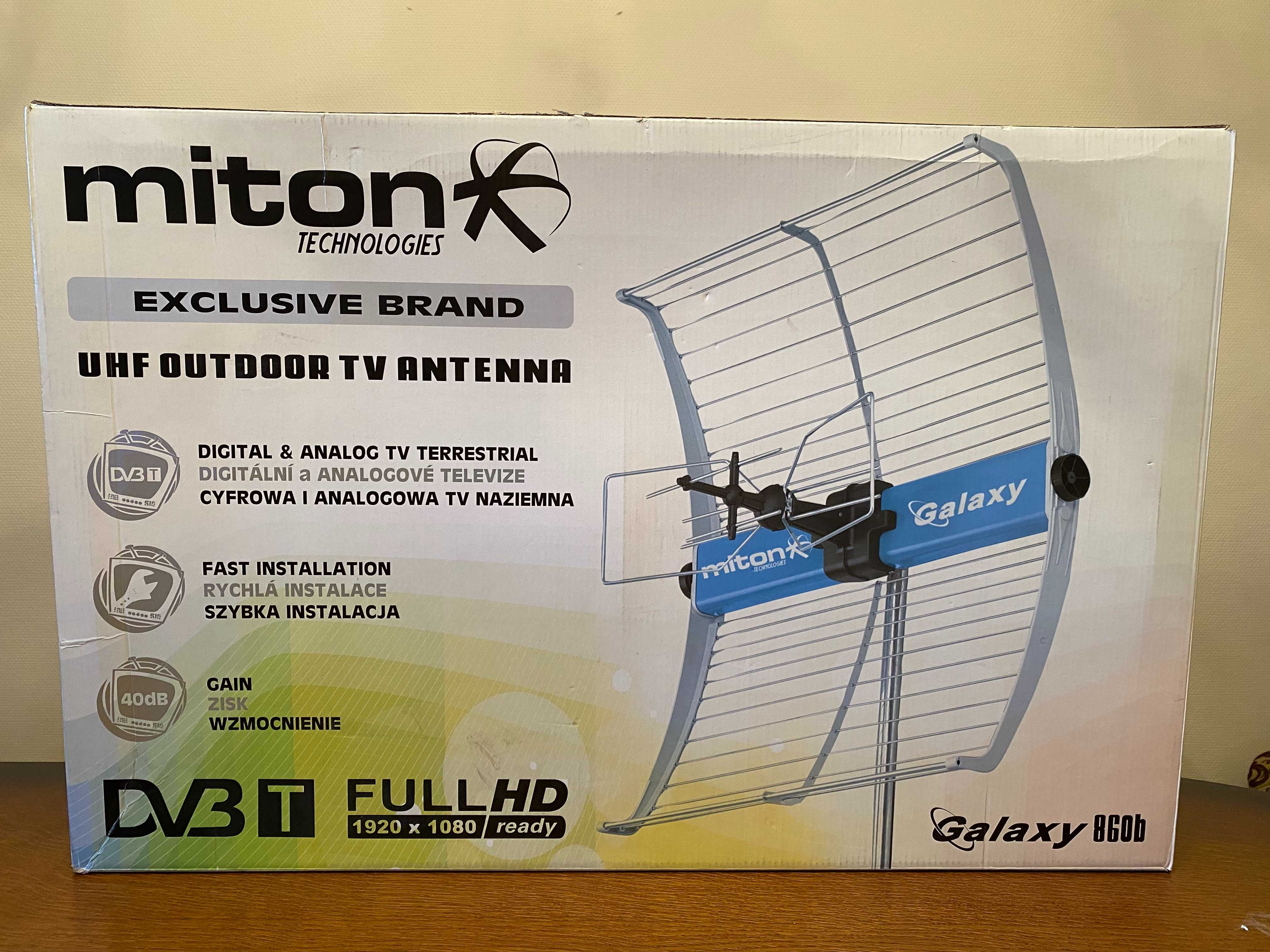Antena cyfrowa MITON AV-860B plus dekoder telewizji cyfrowej