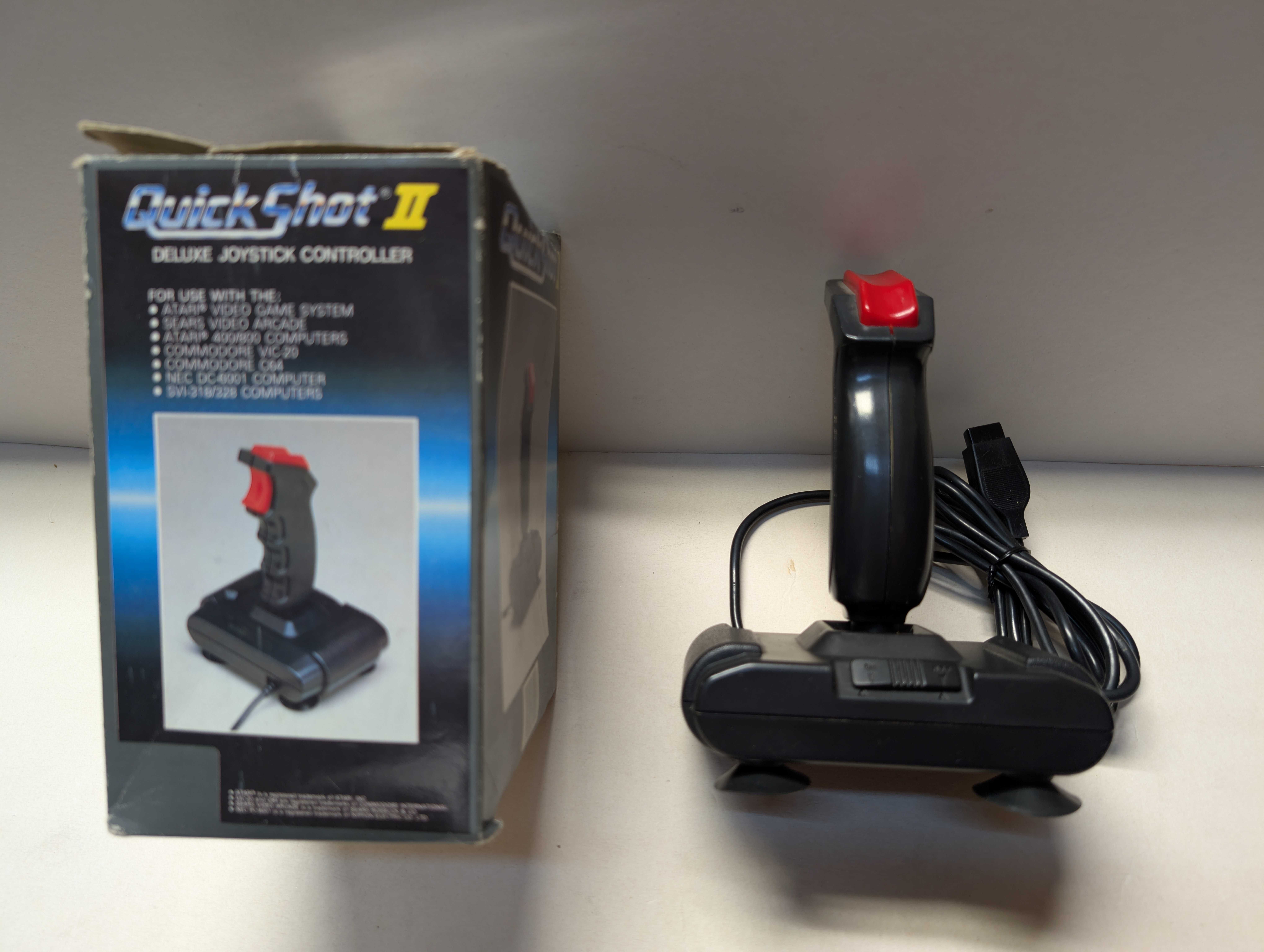 Joystick do Atarii Quick Shot 2 - oryginał sprzed lat z pudełkiem