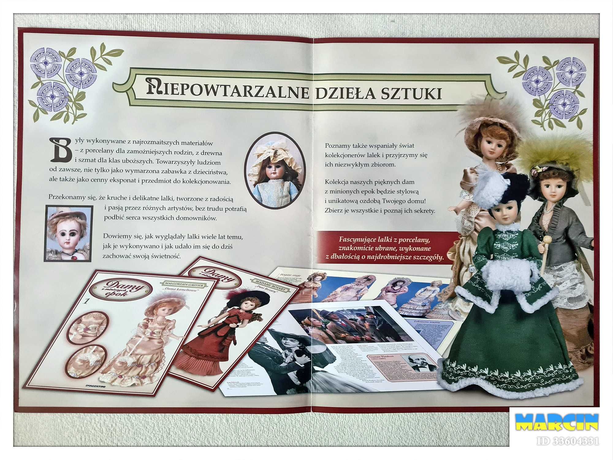 Damy z minionych epok - pełna seria lalek 2014/2015 Deagostini // NOWE