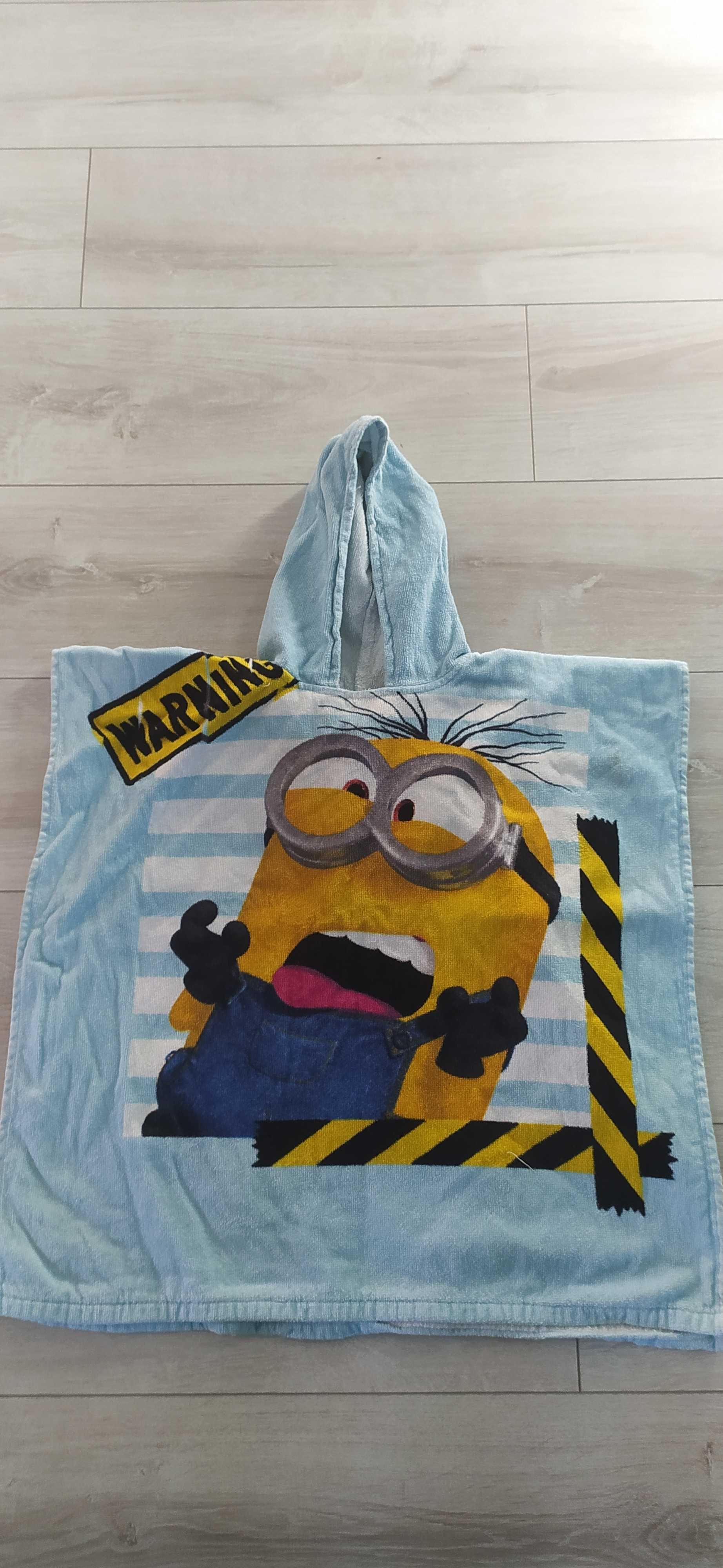 Ręcznik z kapturem kąpielowy Minionki 3/5 lat