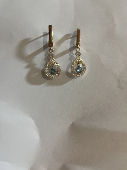 Золоті сережки підвіски