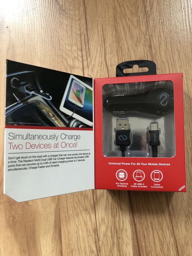 Naztech N420 Dual USB Car Charger 2xUsb