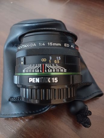 Obiektyw Pentax-DA 15mm, F4 ED AL Limited
