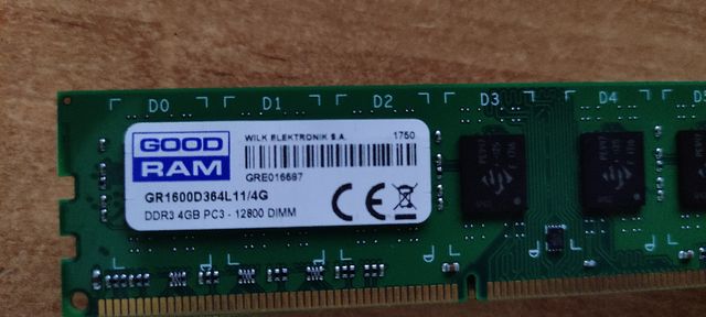 Pamięć GoodRam DDR3, 4 GB, 1333/1600MHz,