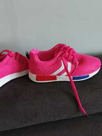 Buty sportowe damskie sneakersy różowe.