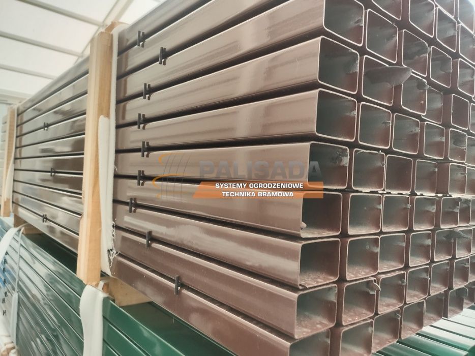 SŁUPEK OGRODZENIOWY 230 cm - SŁUPKI 60X40X1,25 mm - 2,3  Ocynk + KOLOR
