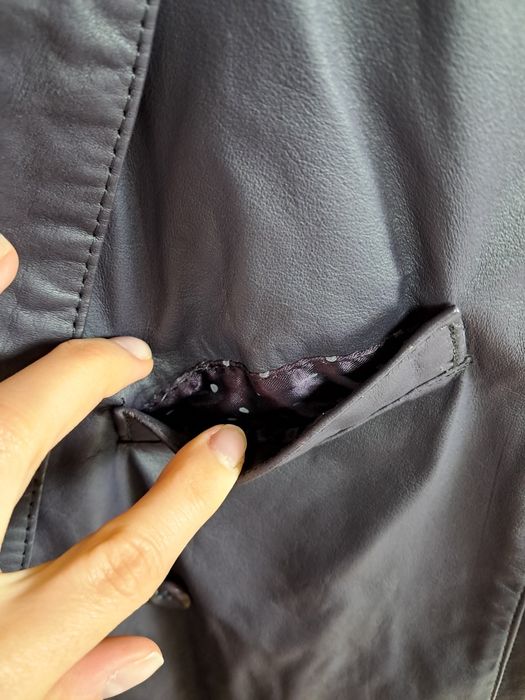 Kurtka Marynarka Skórzana Żakiet Betty Barclay Jesienna Oversize