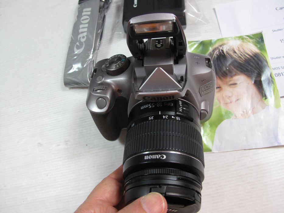 canon 1300D+18-55 só 15 mil disparos como NOVA