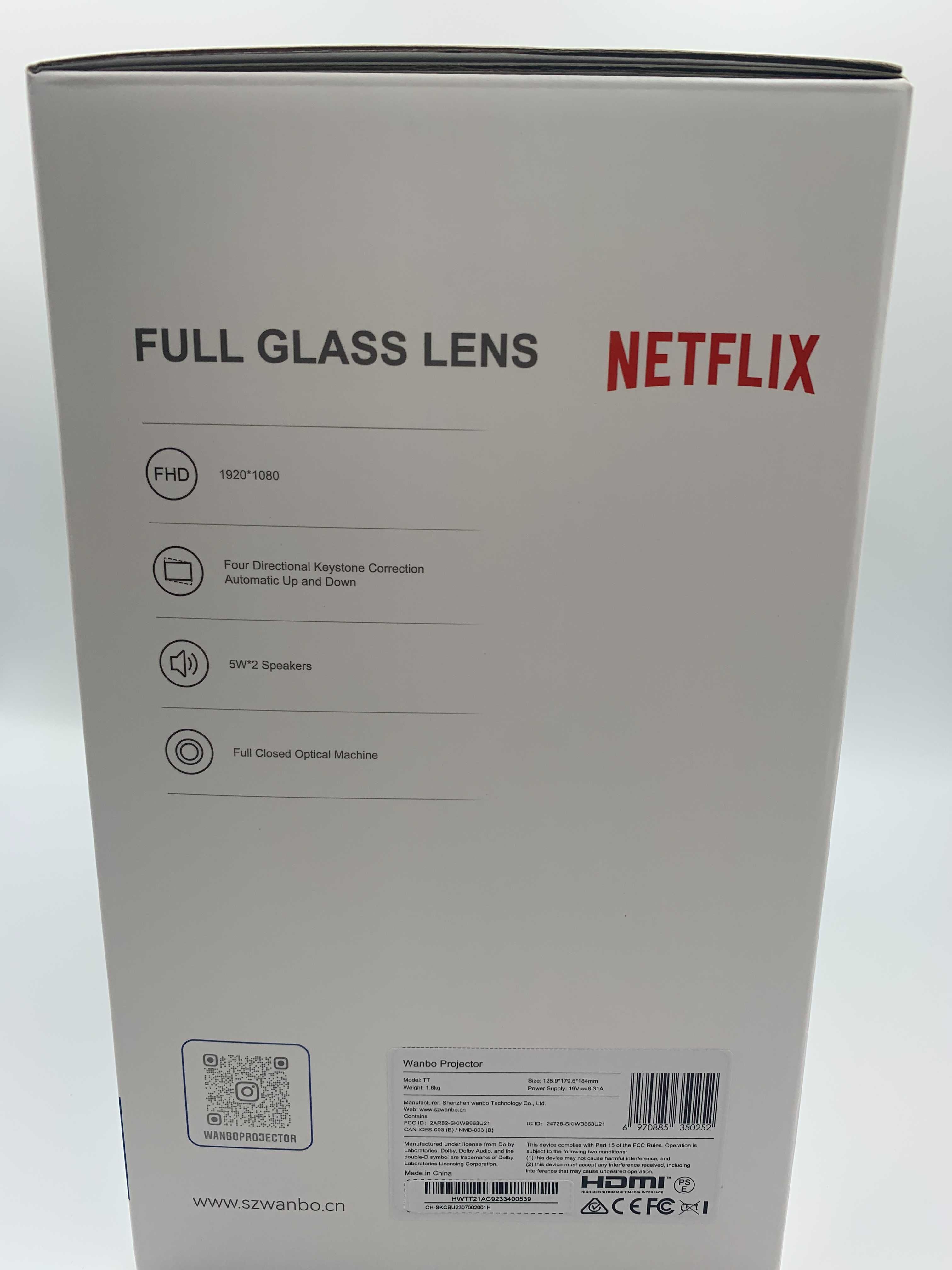 Проектор Wanbo (Xiaomi) TT Netflix Certified 1080P 650 ANSI > T2/T4/T6