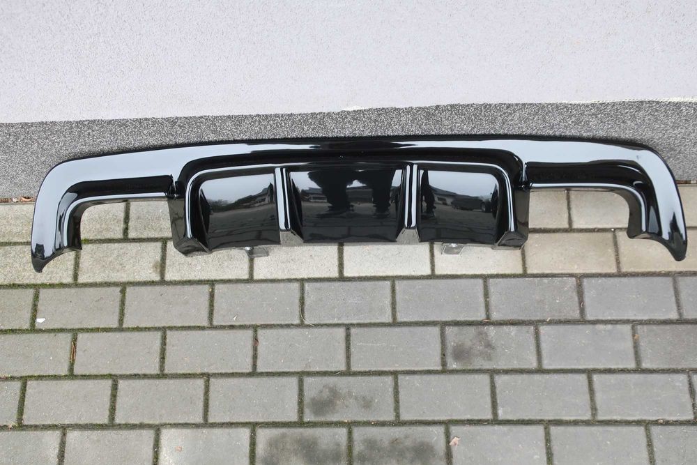 bmw e60 e61 DYFUZOR piano black M-PAKIET dokładka zderzaka 4 wydechy