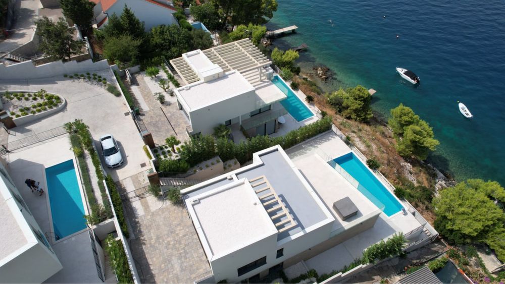 Вилла в Сплите с потрясающим видом на море,первая линия,Хорватия