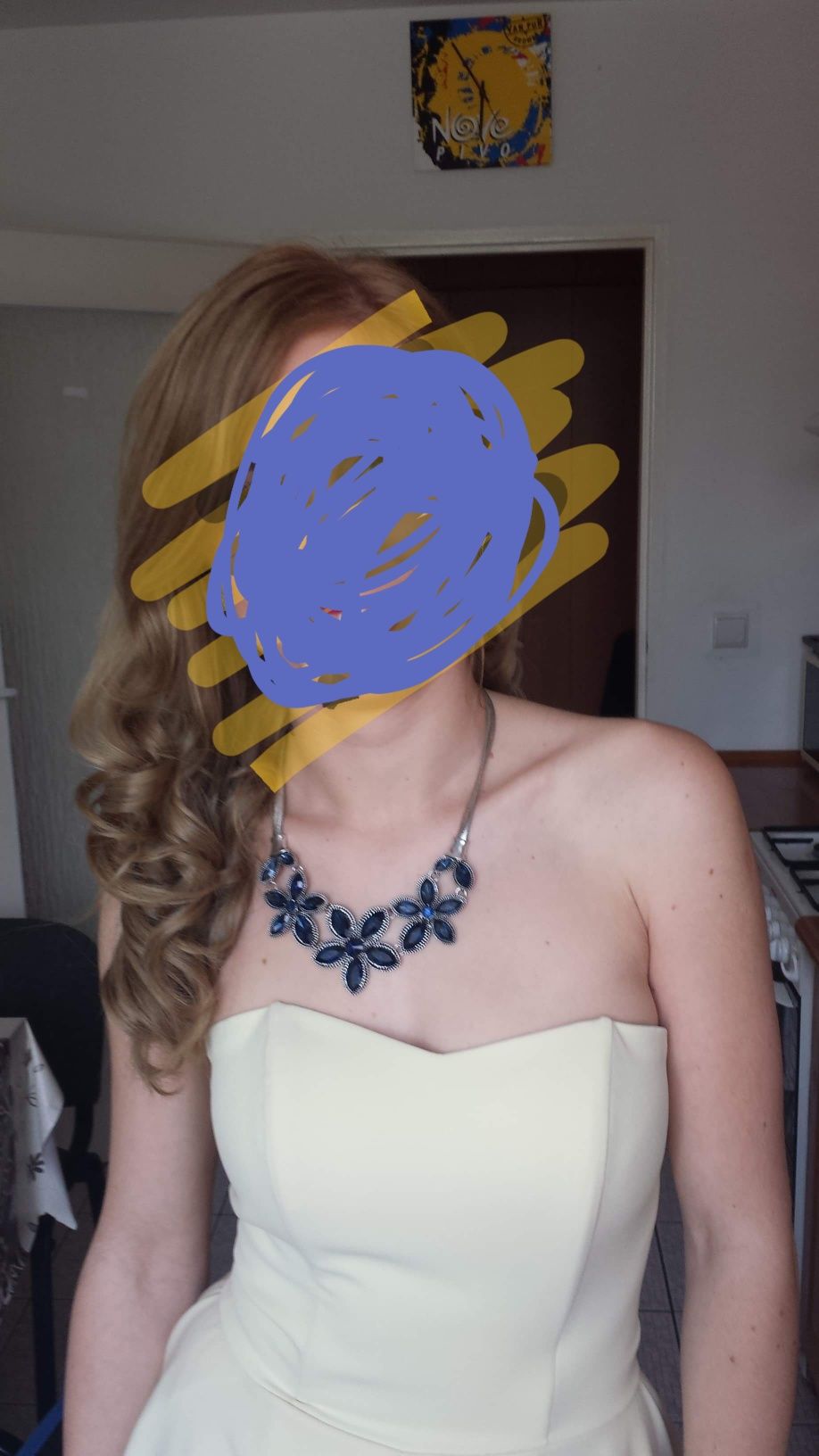 sukienka elegancka żółta rozmiar 34