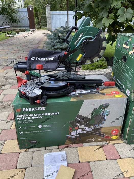 Торцювальна пила, торцовка для дерева та пластику Parkside Німеччина