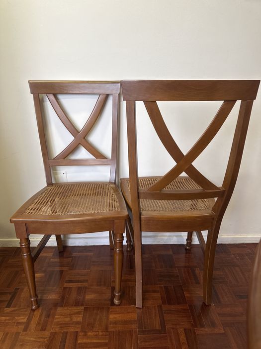 6 cadeiras de mesa de sala de jantar