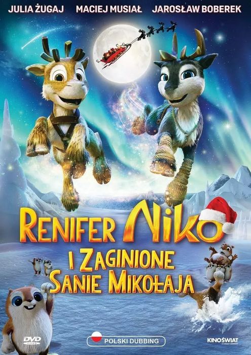 Renifer Niko i zaginione sanie Mikołaja DVD. Kino Świat