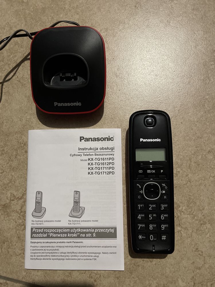 Cyfrowy telefon bezsznurowy Panasonic KX-TG1611