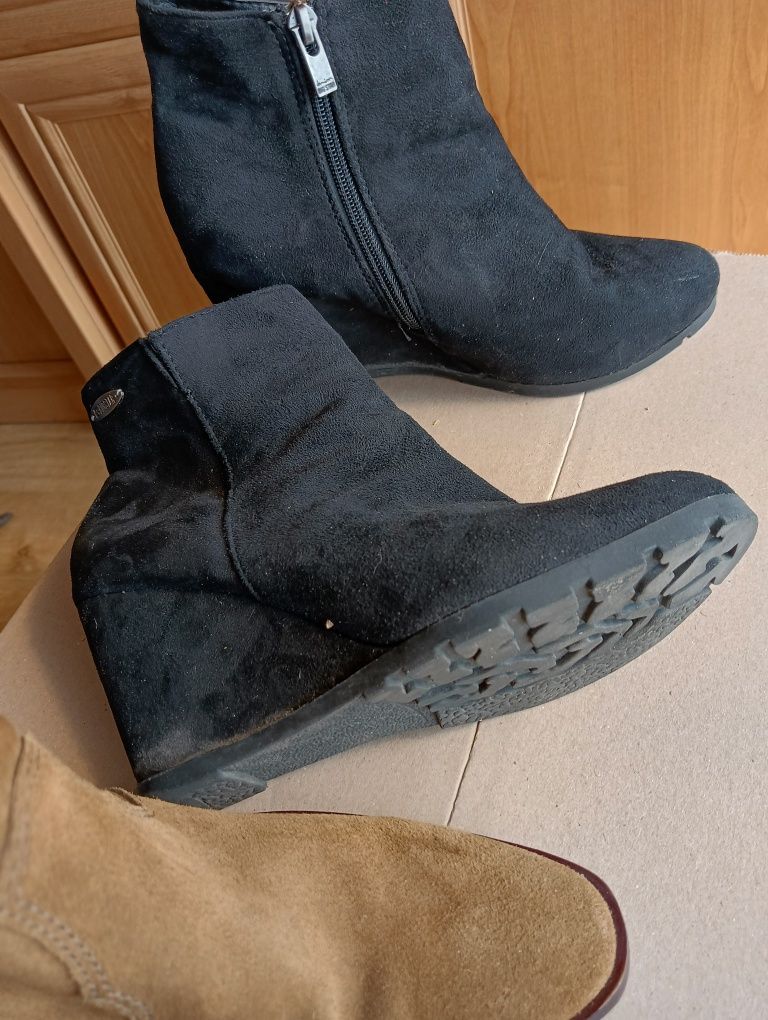 2 pary botki damskie rozm 37