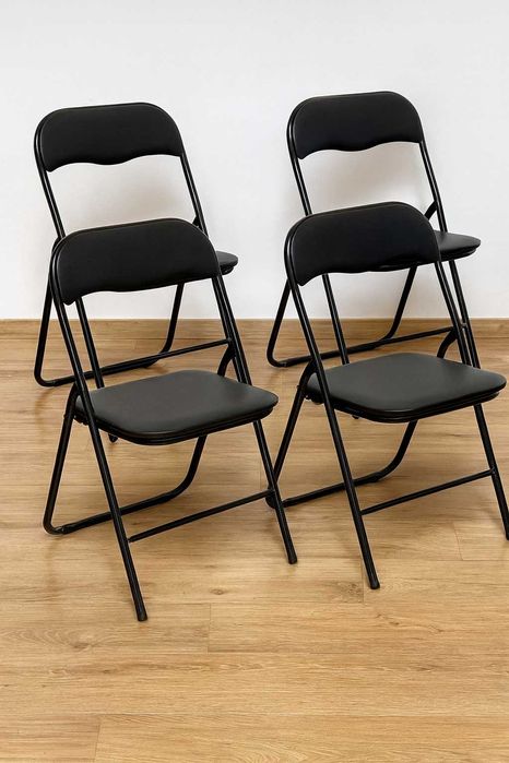 4x Krzesło Składane Ogrodowe Cateringowe Turystyczne Zestaw Krzeseł