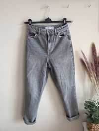 Cross Jeans stan idealny szare boyfriend mom fit 36 S