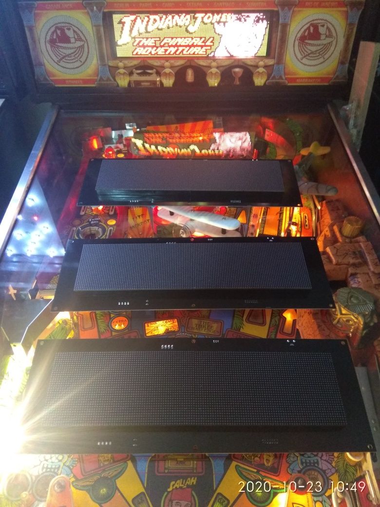 Flipper pinball Ecran Cores de flipper pinball  display led