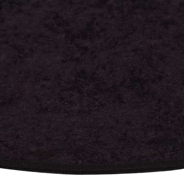 Vidaxl Dywan Z Możliwością Prania, 120 Cm, Antracyt, Antypoślizgowy