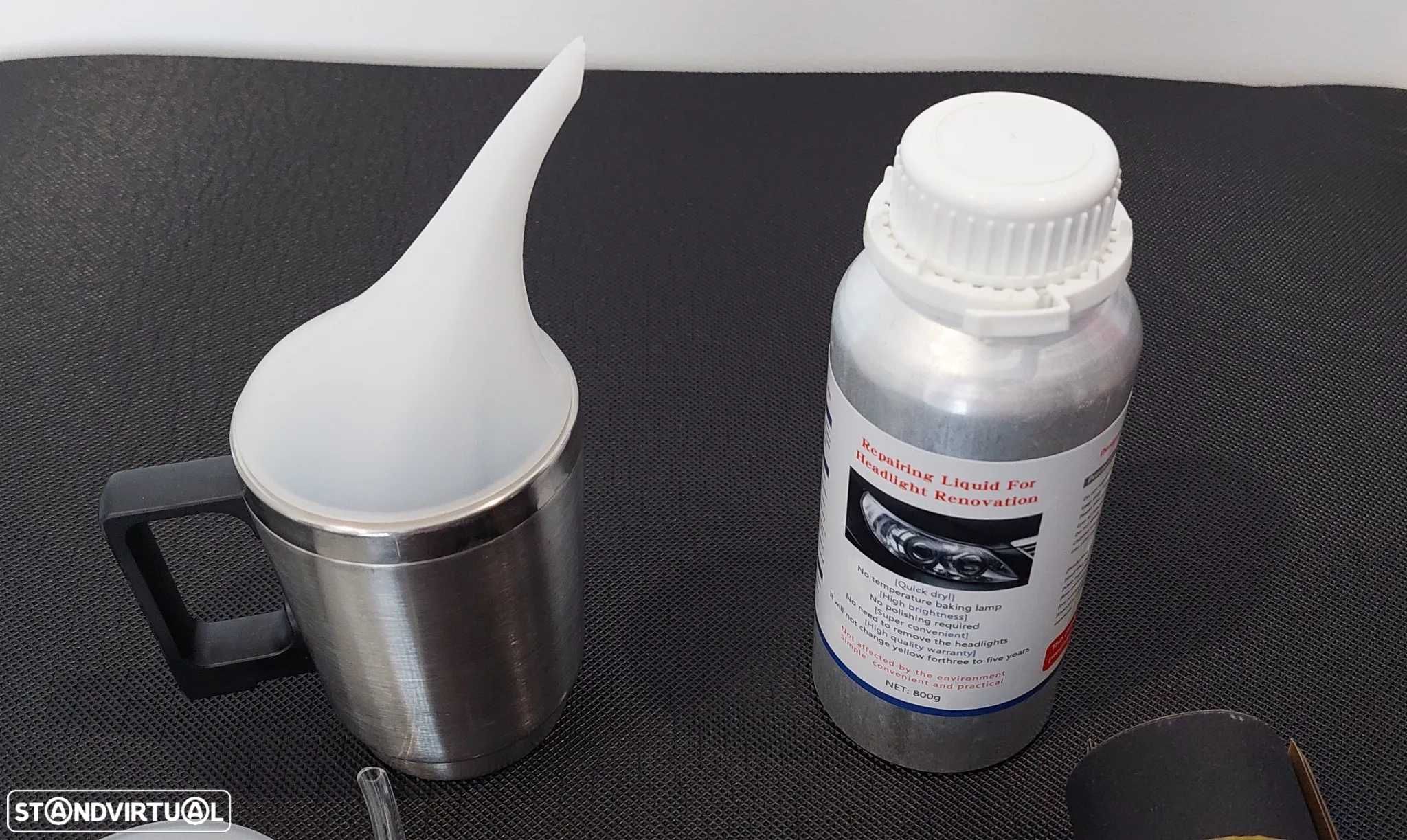 Kit para Polir Faróis Universal Multimarcas - Vapor Polimeração