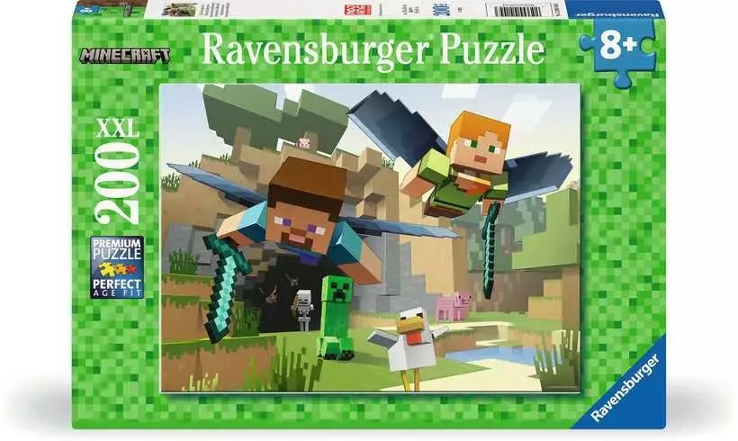 Puzzle 200 elementów. Minecraft. Ravensburger