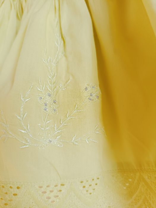 Spódniczka żółto limonkowa next