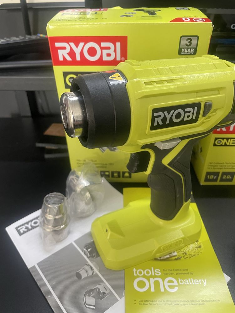 RYOBI opalarka akumulatorowa 18V z akumulatorem 5Ah i ładowarką igła