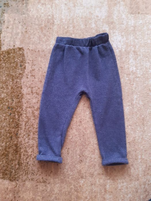 Spodnie dla chłopca 80 86 szare joggery dresowe