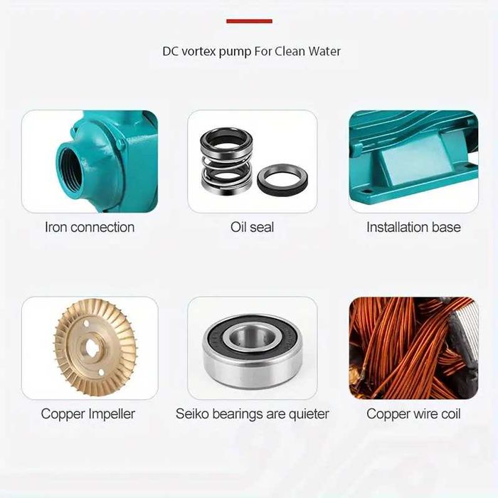 Bomba Submersível de Energia Solar de 200W  12v 24v