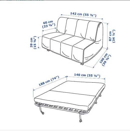 Sofá-cama Ikea Lycksele Lövås