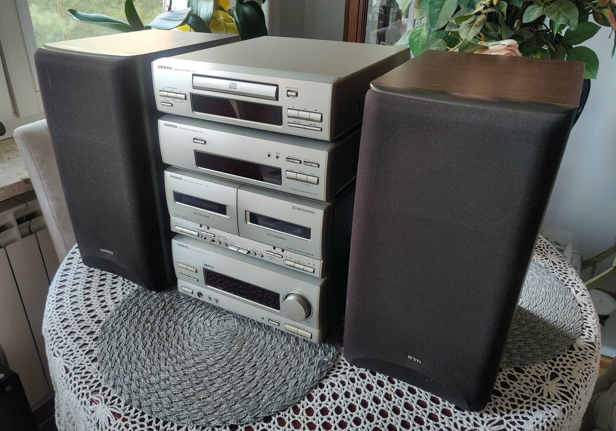 Wieża ONKYO zestaw hi-fi LS-A7: C-A7, K-WA7, EQ-A5, R-A7