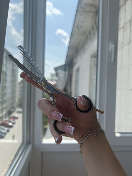 Ножиці для майстра – прямі + філірувальні | Якість! Нові!