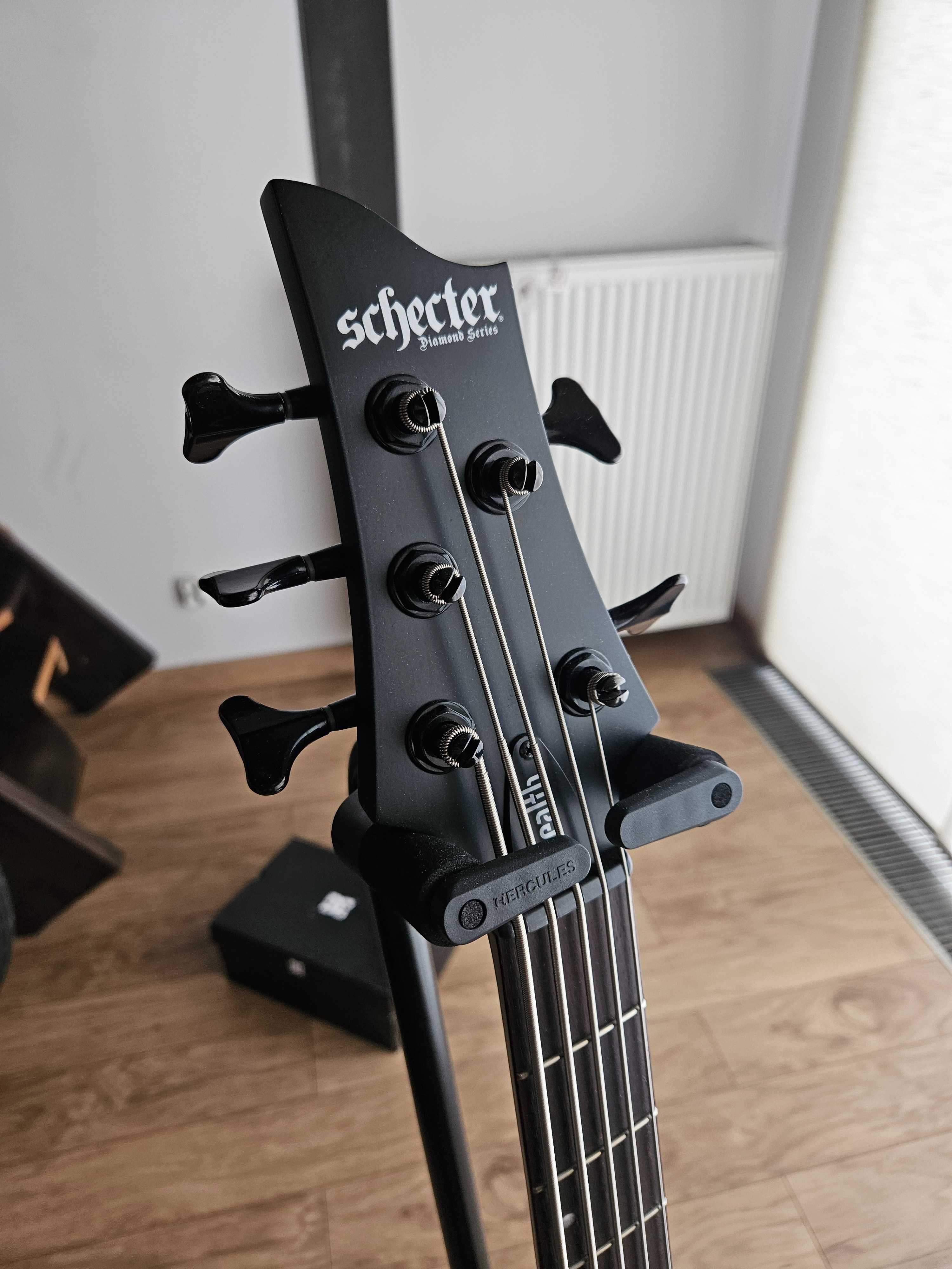 Gitara basowa Schecter Stiletto Stealth-5 Satin Black