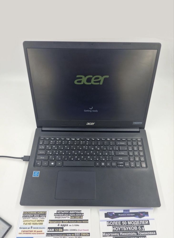‼️Trade-in ‼️‼️ Aсer Aspire 2022р RAM12gb/SSD 256Gb/i3/‼️