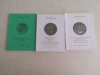 15625#Lote 3 Livros/catálogos de Leiloes moedas romanas etc