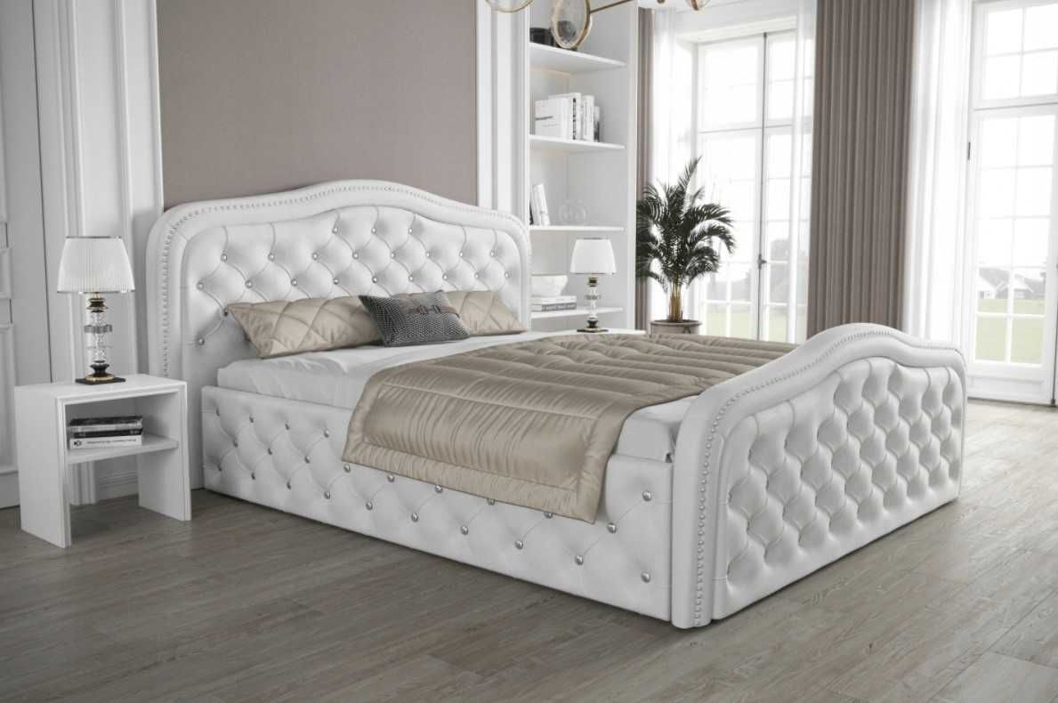 Łóżko tapicerowane Chesterfield LONDON 140/160/180/200x200 lub 220