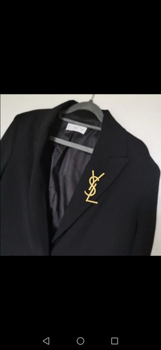 Śliczna broszka złoty kolor  7cm hit