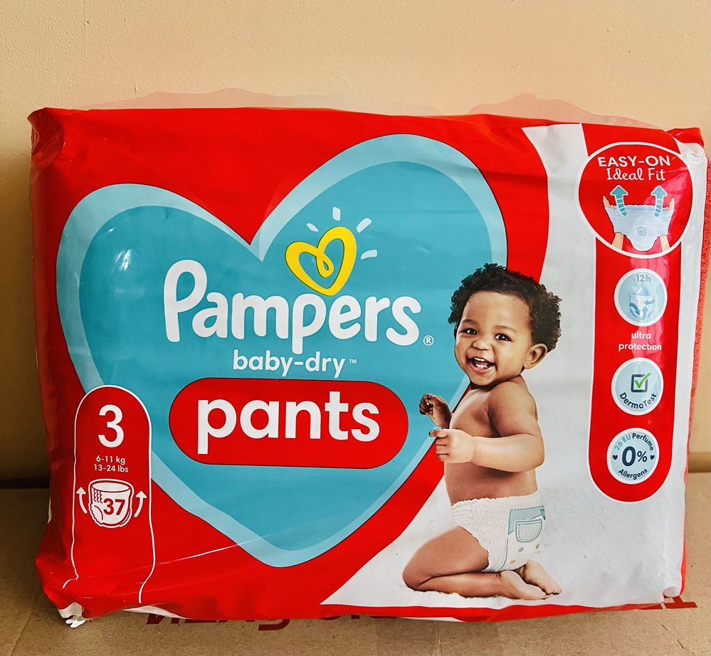 Продам підгузки-трусики Pampers baby-dry розмір 3, 37 штук.