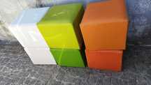 Puffs quadrados 6 unidades