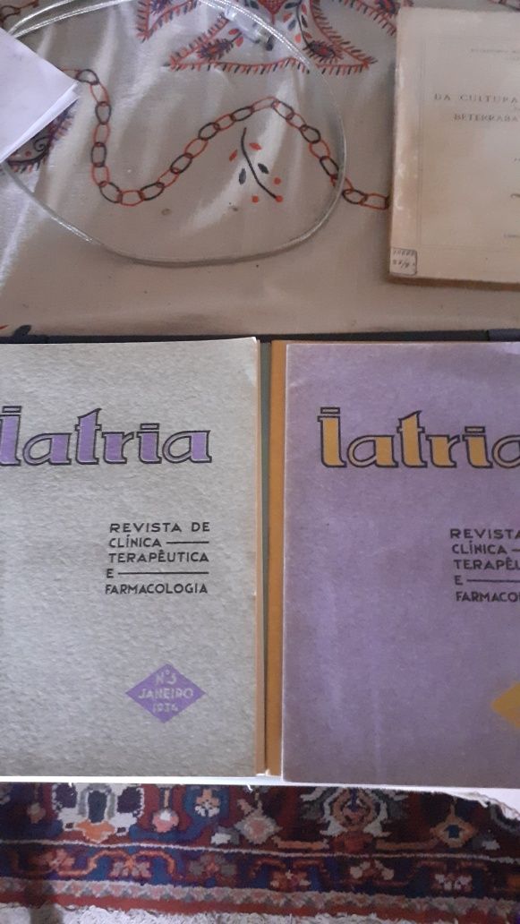 Iatria revista clinica terapêutica farmacologia lote 1933 raro